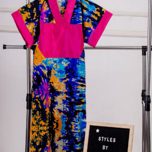 Colorful African print dress Texas