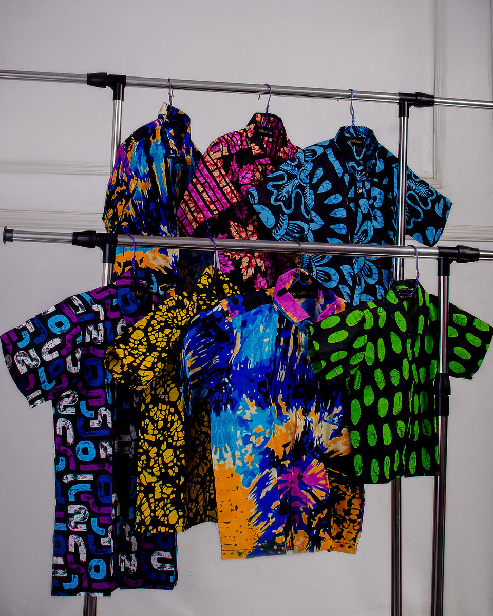 African print baby dress with matching headband